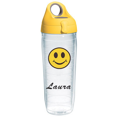 Smiley Face Personalized Tervis Water Bottle